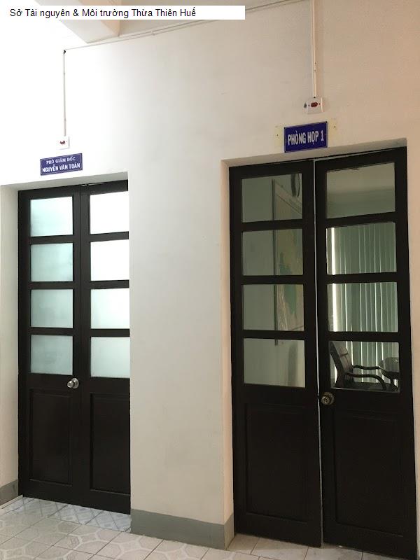 Sở Tài nguyên & Môi trường Thừa Thiên Huế